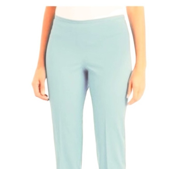 J. McLaughlin Dock Capri Pant NWT Robin’s Egg Mint Green Size 14 - Picture 3 of 9